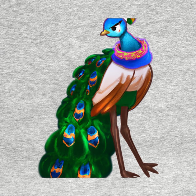 Cute Peacock Drawing by Play Zoo